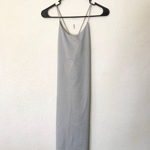UO SILVER MAXI dress